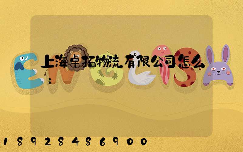 上海卓拓物流有限公司怎么樣