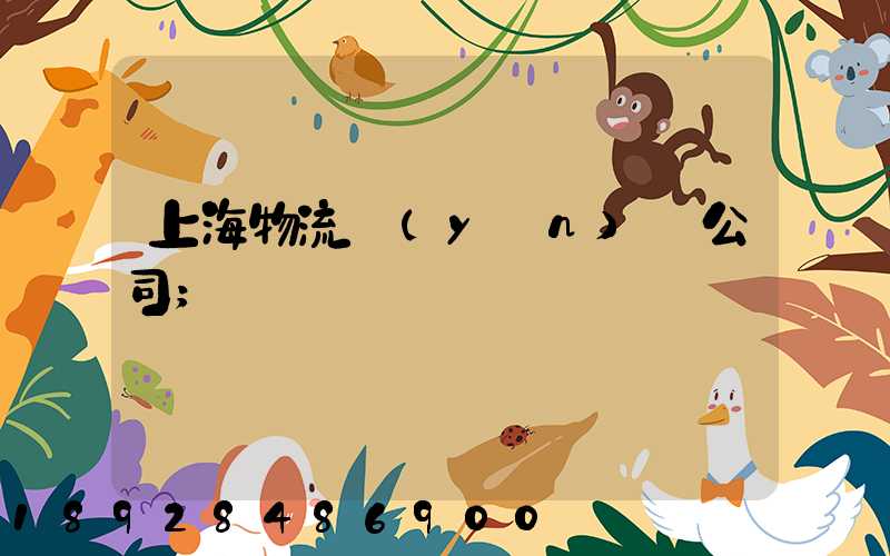 上海物流運(yùn)輸公司