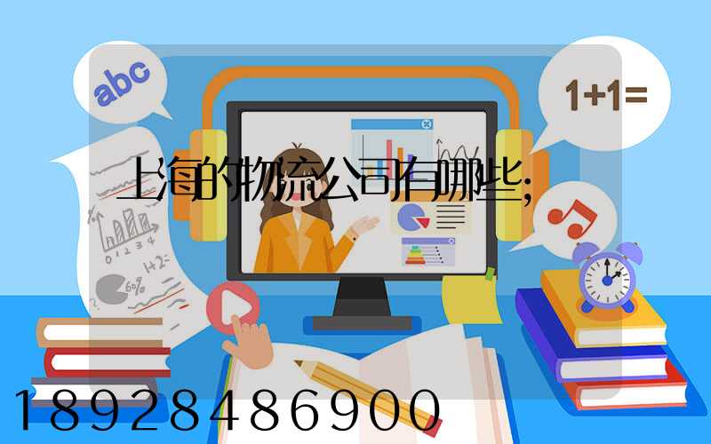 上海的物流公司有哪些