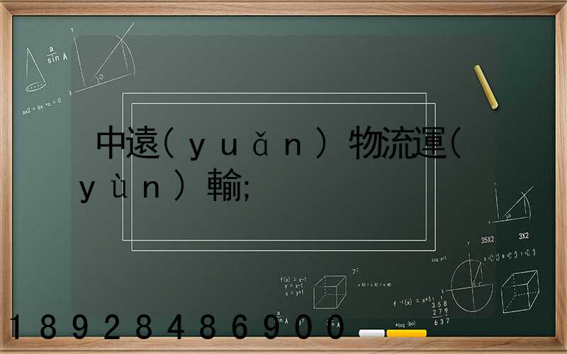 中遠(yuǎn)物流運(yùn)輸