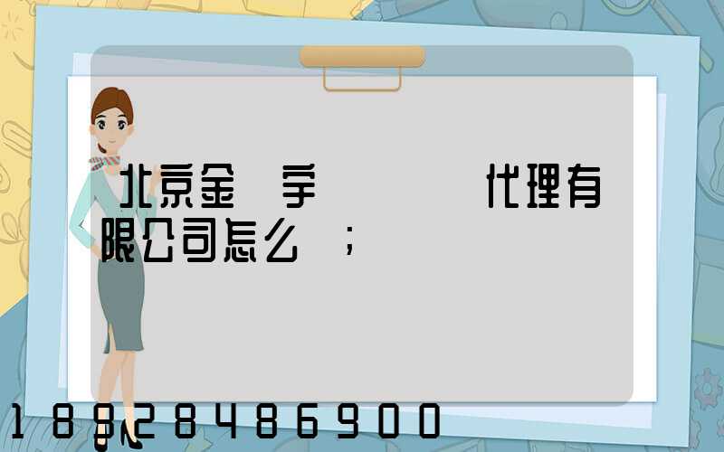 北京金開宇國際貨運代理有限公司怎么樣