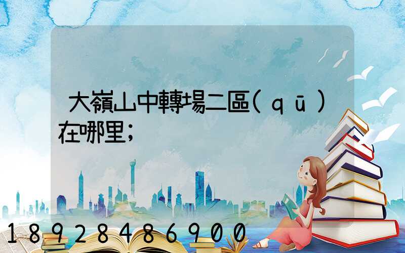 大嶺山中轉場二區(qū)在哪里