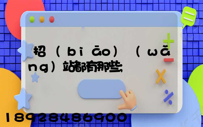 招標(biāo)網(wǎng)站都有那些