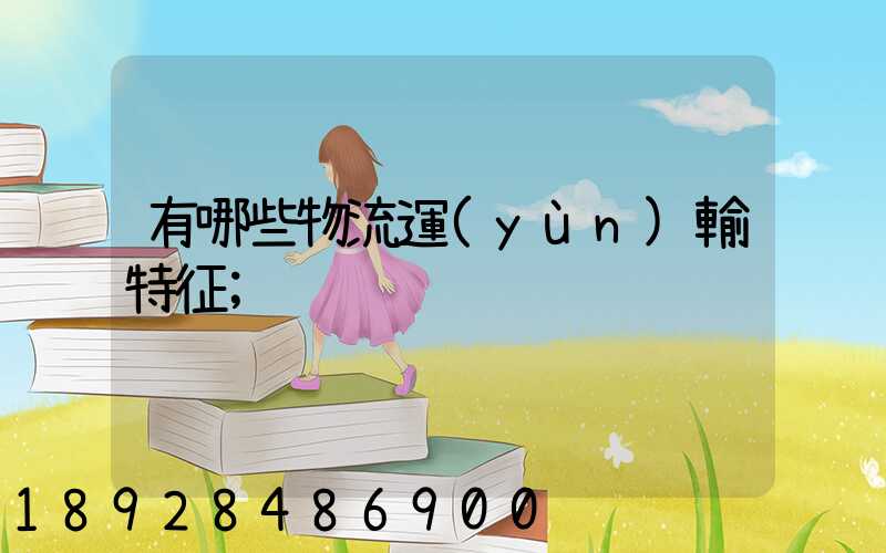 有哪些物流運(yùn)輸特征