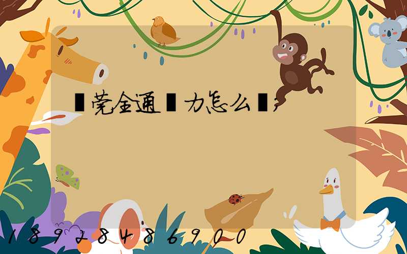 東莞全通運力怎么樣