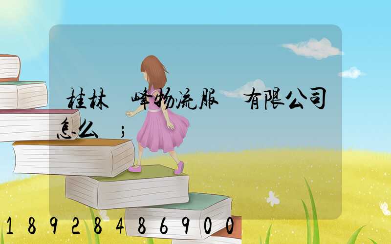 桂林潤峰物流服務有限公司怎么樣