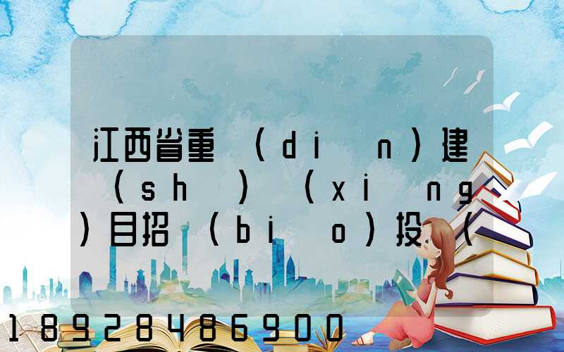 江西省重點(diǎn)建設(shè)項(xiàng)目招標(biāo)投標(biāo)管理辦法