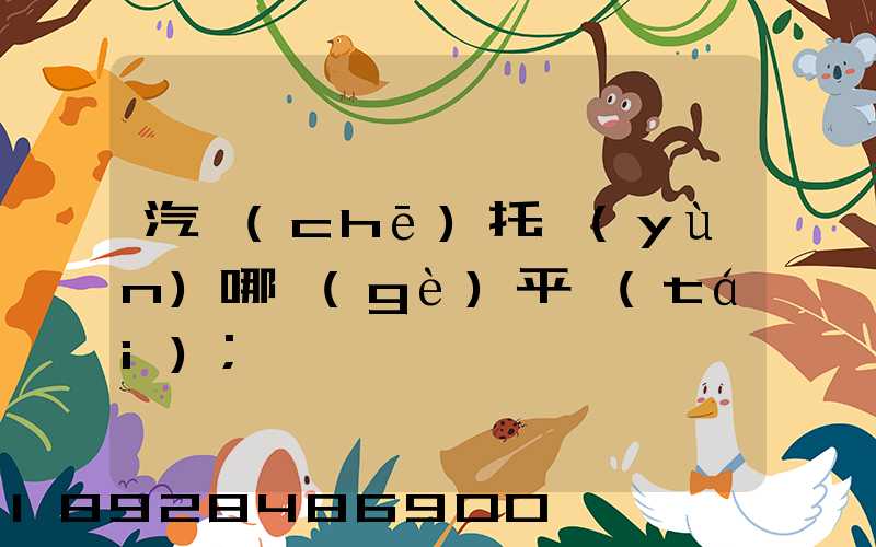 汽車(chē)托運(yùn)哪個(gè)平臺(tái)