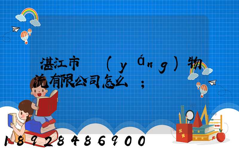 湛江市億陽(yáng)物流有限公司怎么樣