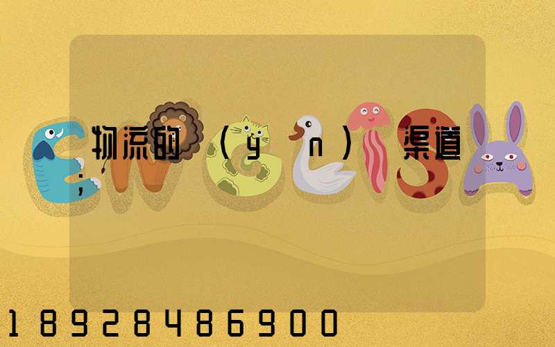 物流的運(yùn)輸渠道