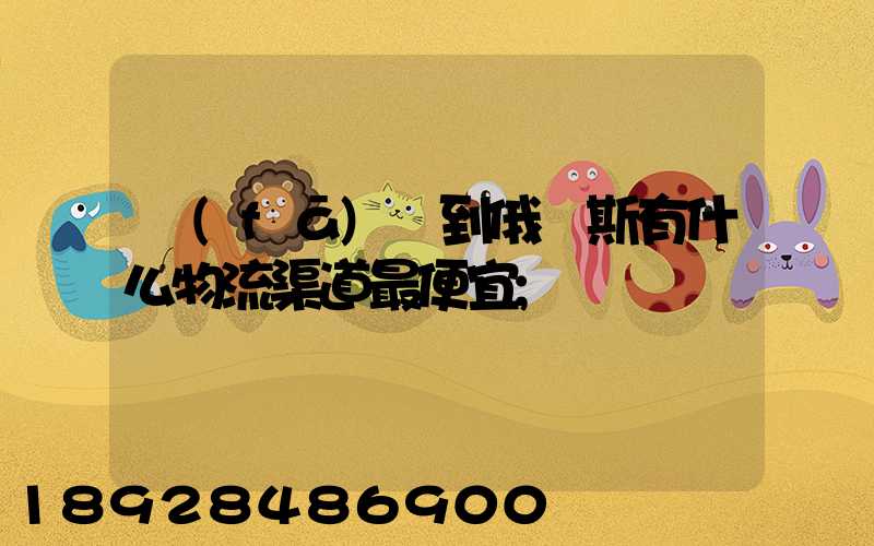 發(fā)貨到俄羅斯有什么物流渠道最便宜