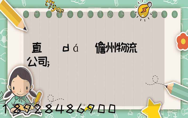 直達(dá)儋州物流運輸公司