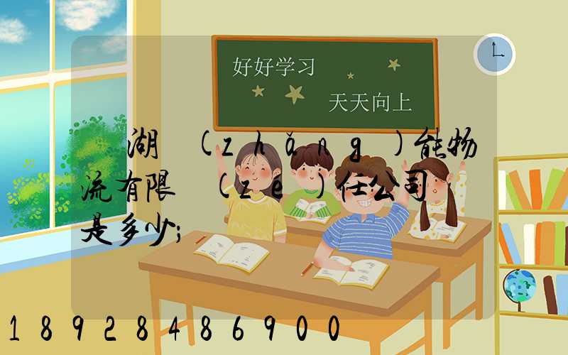 蕪湖長(zhǎng)能物流有限責(zé)任公司電話是多少