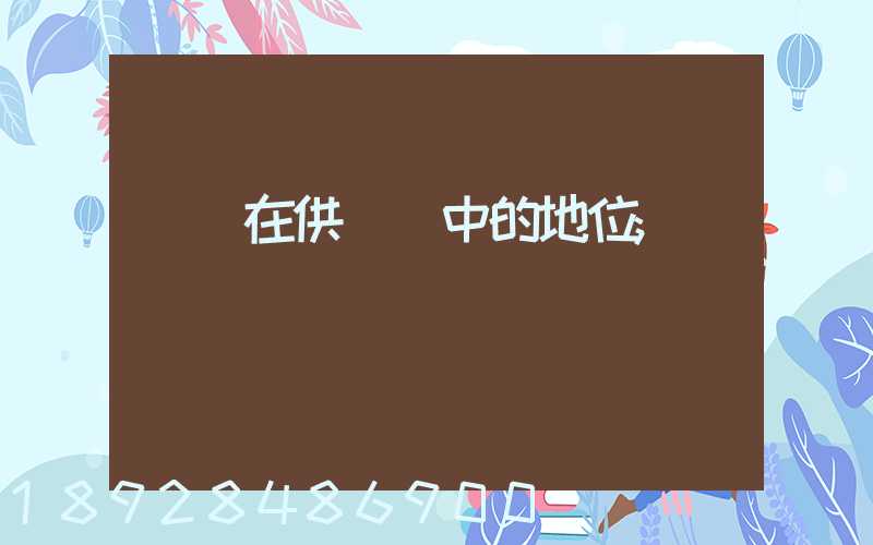蘇寧在供應鏈中的地位
