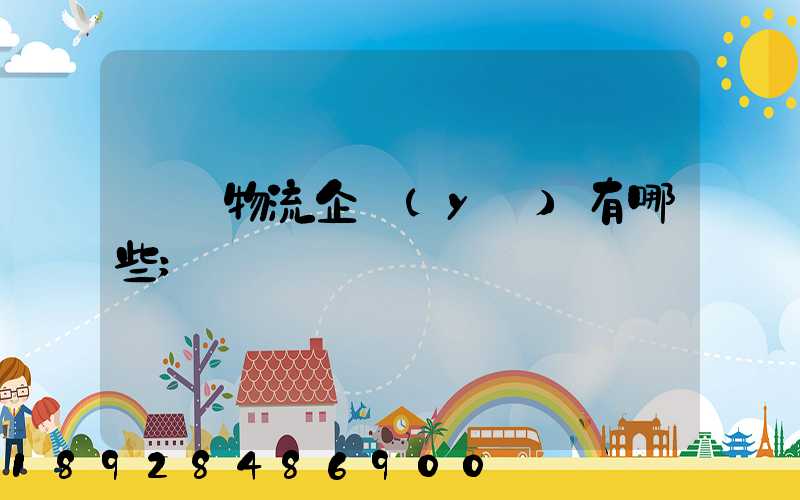 運輸物流企業(yè)有哪些