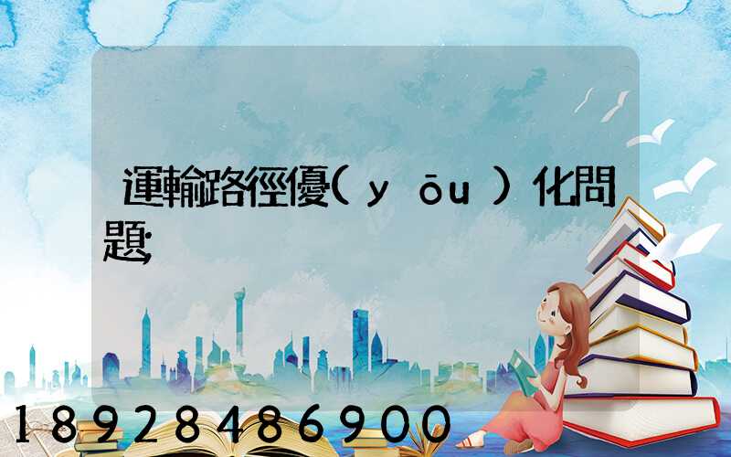 運輸路徑優(yōu)化問題