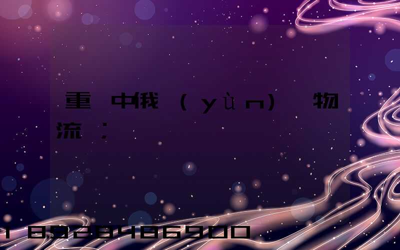 重慶中俄運(yùn)輸物流庫