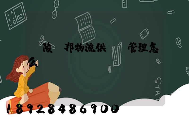 銅陵漢邦物流供應鏈管理怎么樣